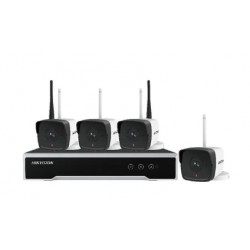 HIKVISION NK42W0H-1T(WD) KIT VIDEOSORVEGLIANZA IP WIFI FULL HD 1080P 4 TELECAMERE BULLET IP 2.8MM + NVR 4-CH INCLUDE HD 1TB