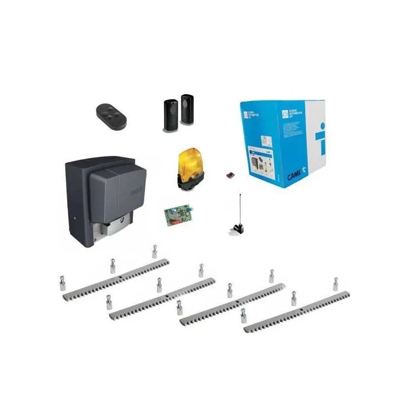 CAME Kit scorrevole U2313  BX-78 800KG 230V + 4M Cremagliera zincata