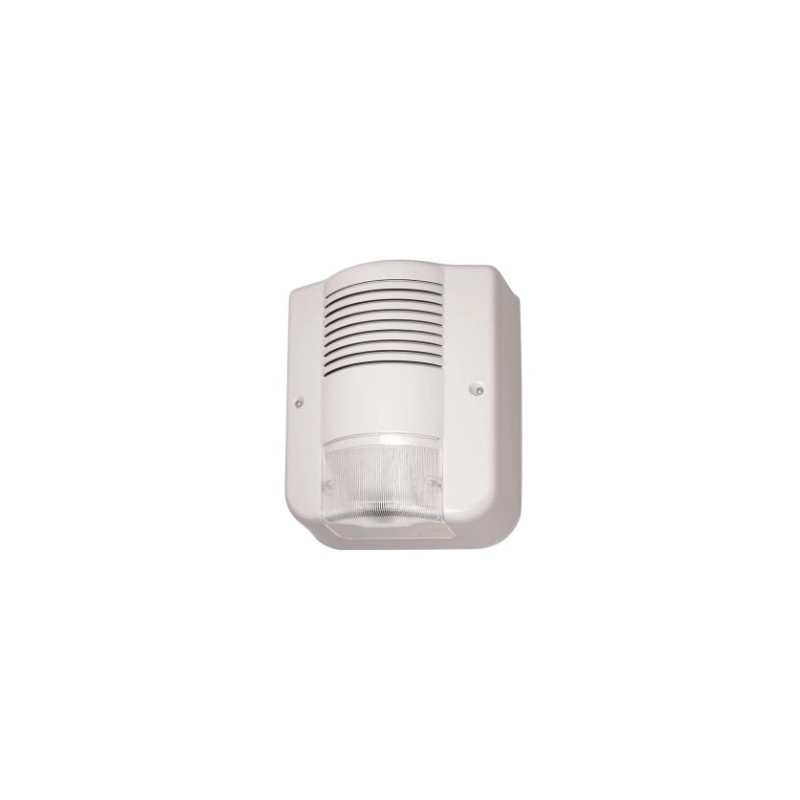 AVS Sirena a Led CITY LED HP autoalimentata da esterno in ABS colore avorio su RS 485